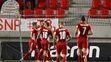 Hráči MFK Banská Bystrica sa tešia po góle v zápase 8. kola Fortuna ligy.