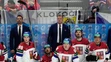 Česká striedačka počas finále majstrovstiev sveta v hokeji 2024