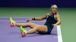 Dominika Cibulková po víťaznom fifttíne.jpg