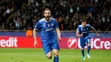 Bombardér Juventusu Gonzalo Higuaín jasá po góle v semifinále LM proti Monacu.