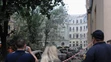 Ruský raketový útok na ukrajinský Ľvov.
