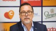 Športový riaditeľ HC Slovan Bratislava Oto Haščák počas tlačovej konferencie pred štartom sezóny.