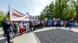 Protest Združenia miest a obcí Slovenska pred Úradom vlády SR
