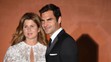 Mirka a Roger Federerovci na večierku pre wimbledonských víťazov.
