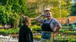 Zľava Raheem Sterling, Sergio Agüero a David Silva z Manchesteru City oslavujú gól v prvom osemfinále LM na pôde Schalke.