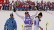 Veronika Velez Zuzulová po dojazde slalomu SP v Jasnej, kde skončila tretina.
