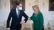 Premiér Igor Matovič a prezidentka Zuzana Čaputová.