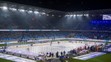 Na snímke hokejisti počas zápasu na hokejovom podujatí Kaufland Winter Games HC Oceláři Třinec - HC Kometa Brno.