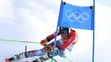 Slovenská lyžiarka Petra Vlhová počas 1. kola obrovského slalomu na ZOH 2022..