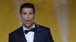 Portugalčan Cristiano Ronaldo z Realu Madrid sa teší po zisku Zlatej lopty 