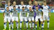 Slovenskí reprezentanti pred prípravným zápasom so Švajčiarskom v Trnave.