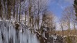 Zamrznuté Plitvické jazerá.