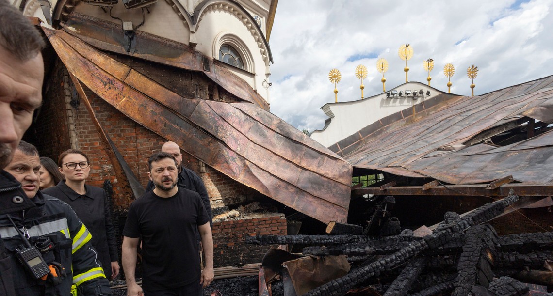 Komponenty dronu, ktorý poškodil Kyjevsko-pečerskú lavru, vyrobili v Rusku. SBU tvrdí, že ide o Geran-2