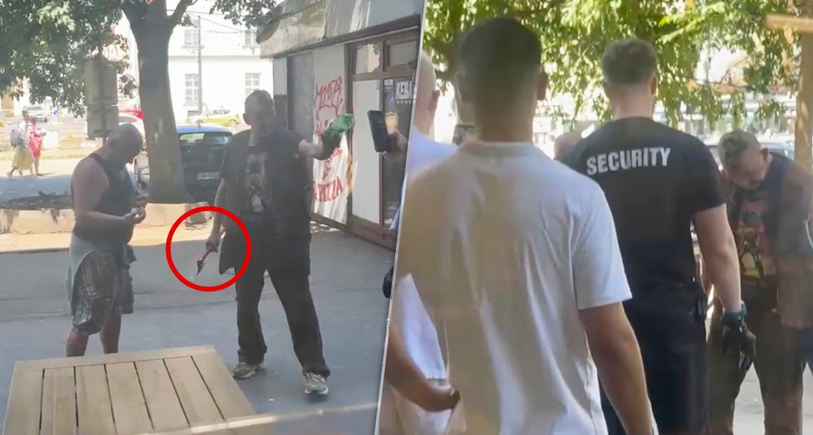 VIDEO: Muž so sekerou mal útočiť v centre Bratislavy