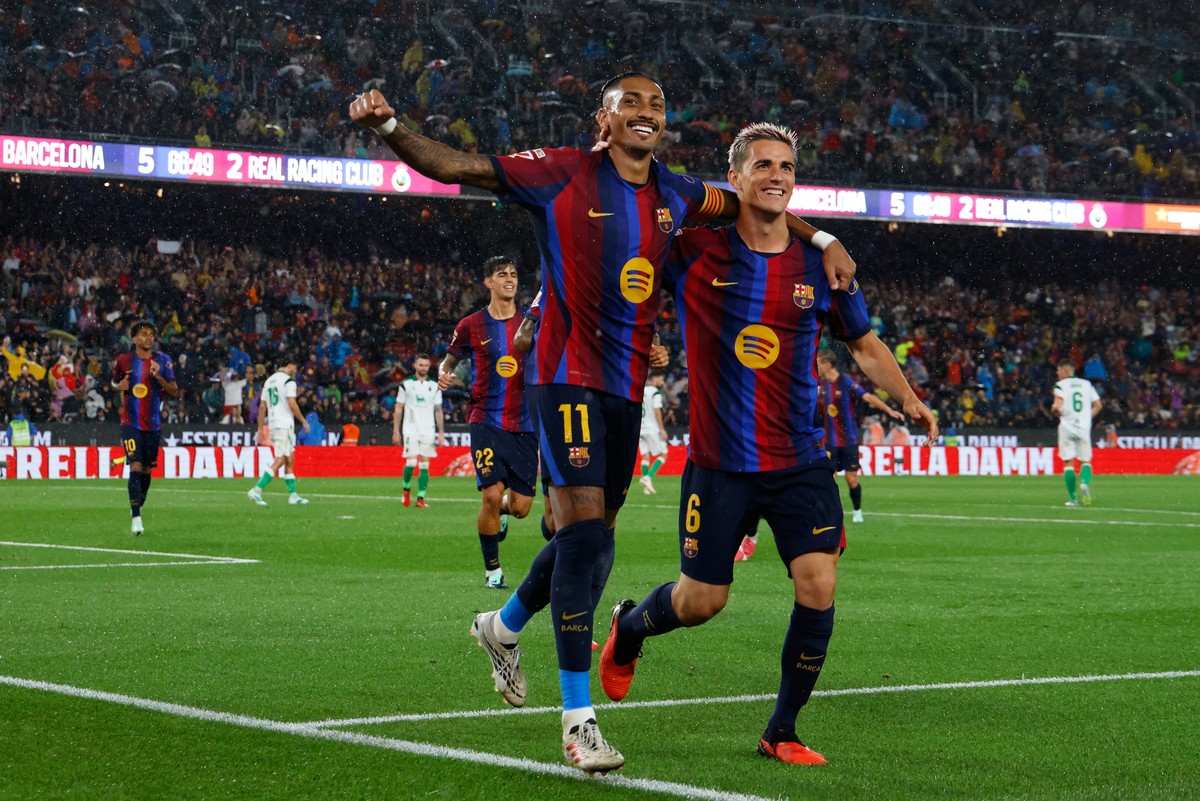 LaLiga: Barcelona totálne zdemolovala súpera, Raphinha oslavoval hetrik. Koncertoval aj tím Hancka