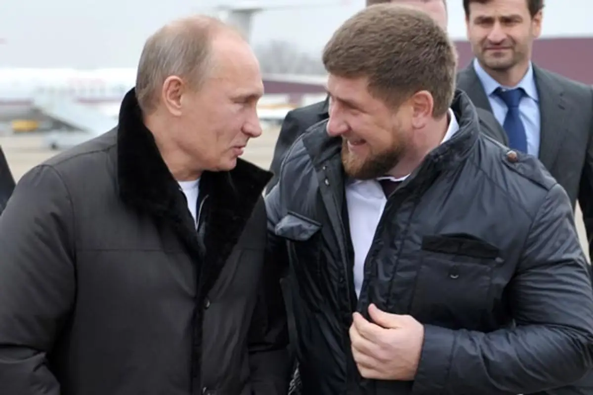 Vladimir Putin a Ramzan Kadyrov