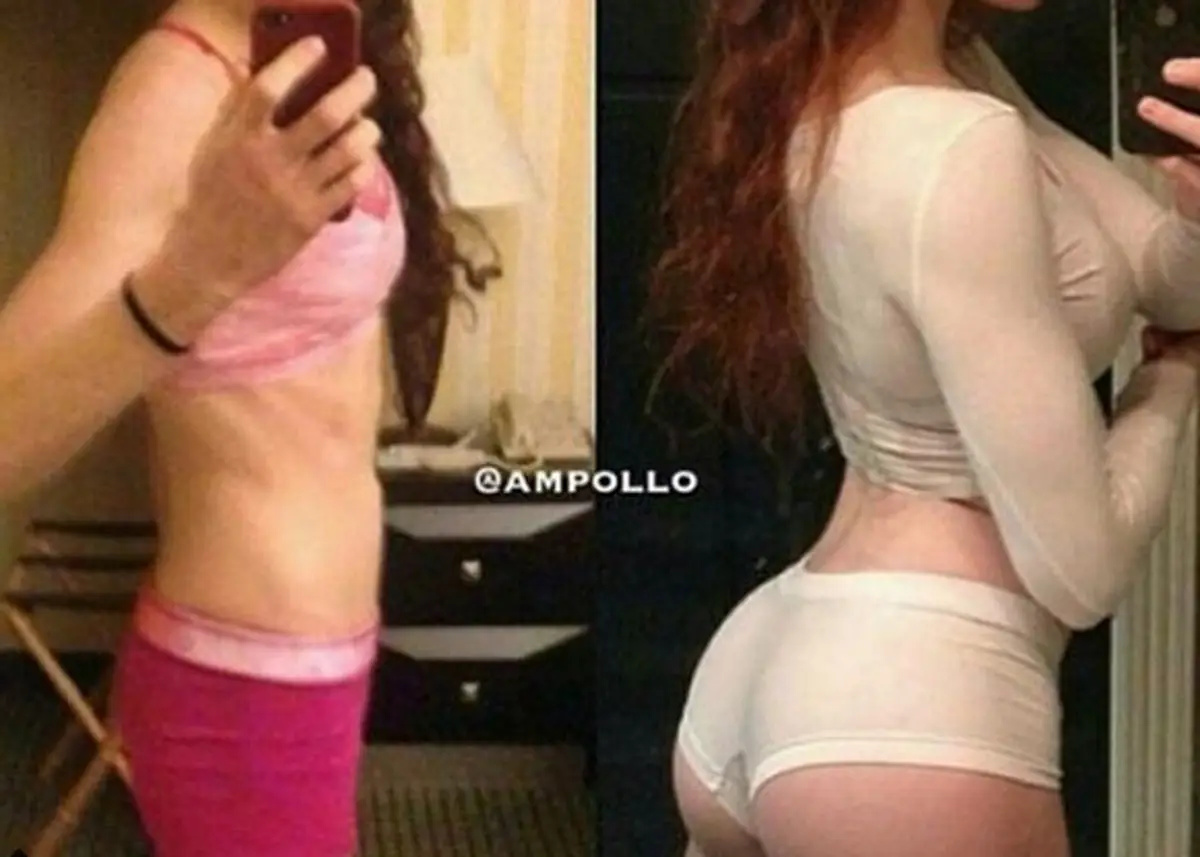 Z plochého pozadia sexy zadok