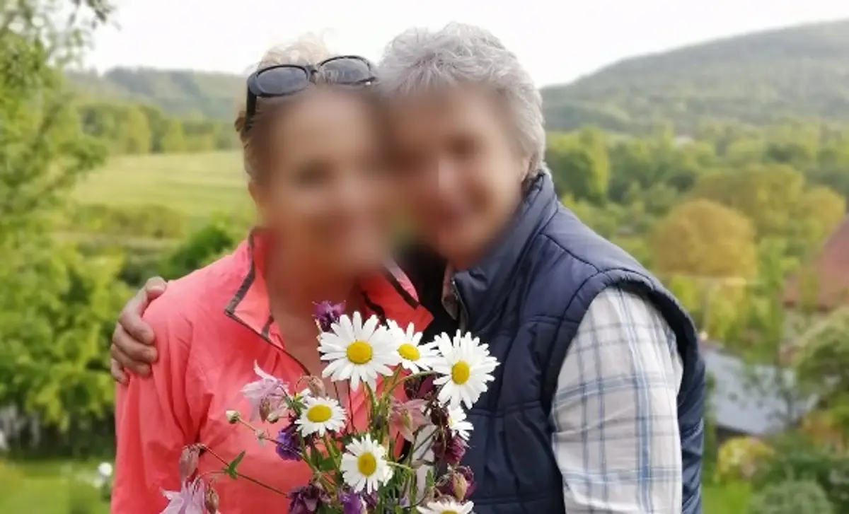 Kristína so svojou sestrou Andreou.