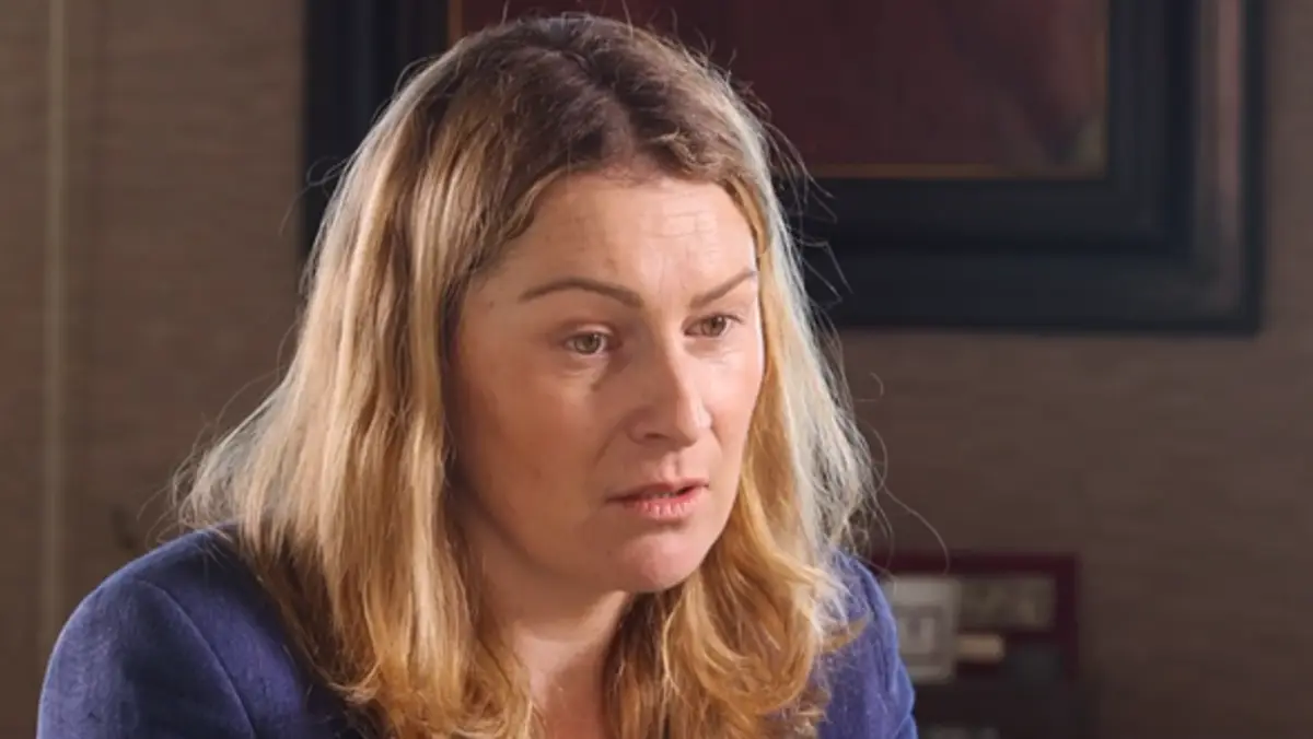 julia vakulenková počas rozhovoru.