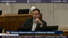Otázne hlasovanie o volebnom zákone