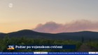 Požiar po vojenskom cvičení
