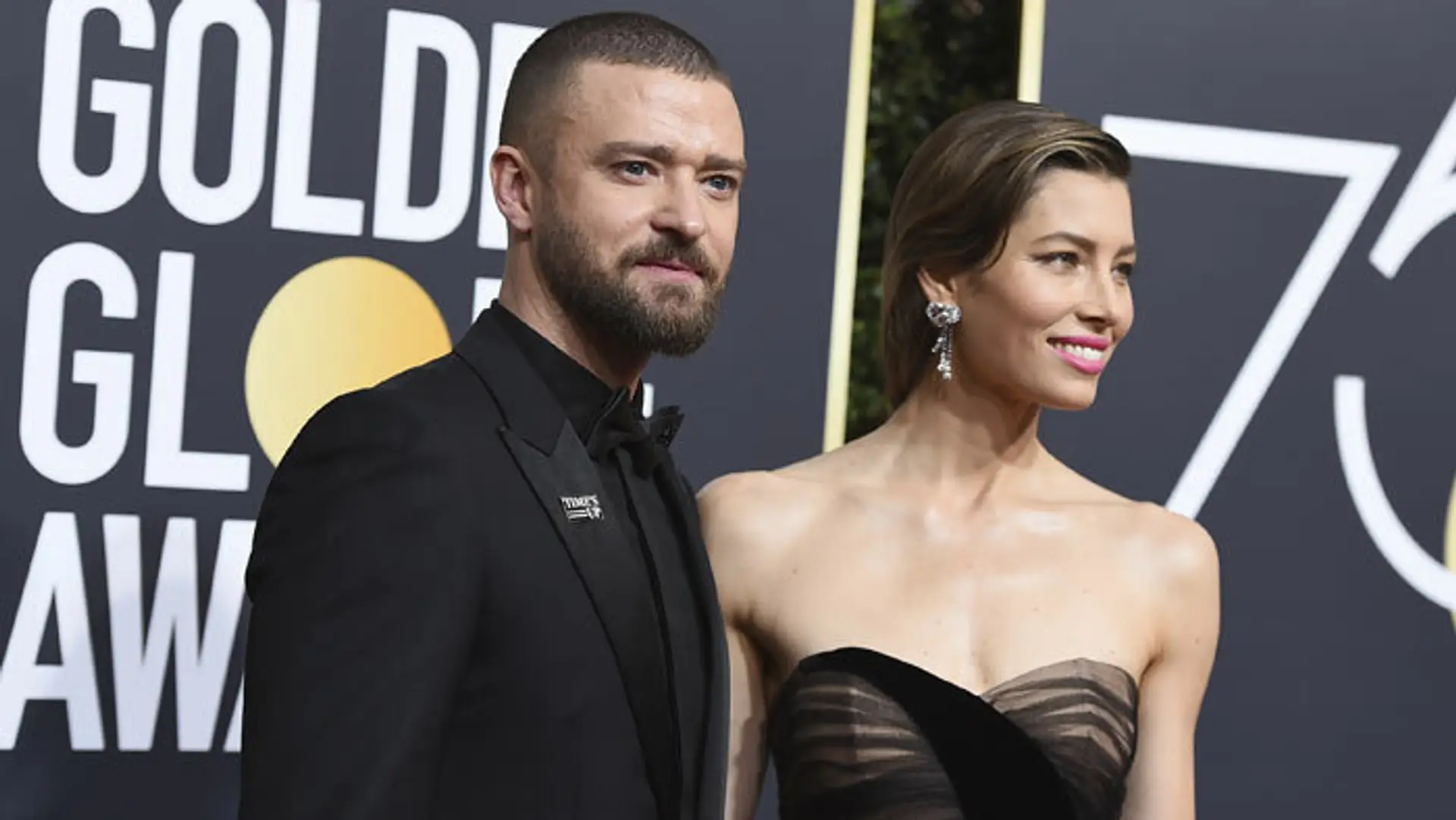 Justin Timberlake a Jessica Biel na Zlatých glóbusoch