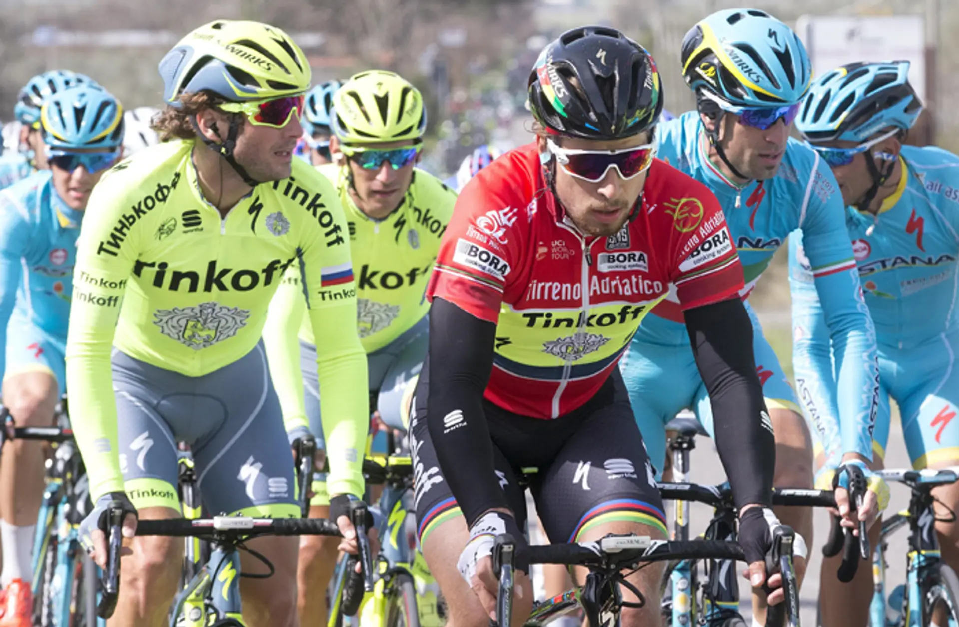 Peter Sagan na pretekoch Tirreno-Adriatico.