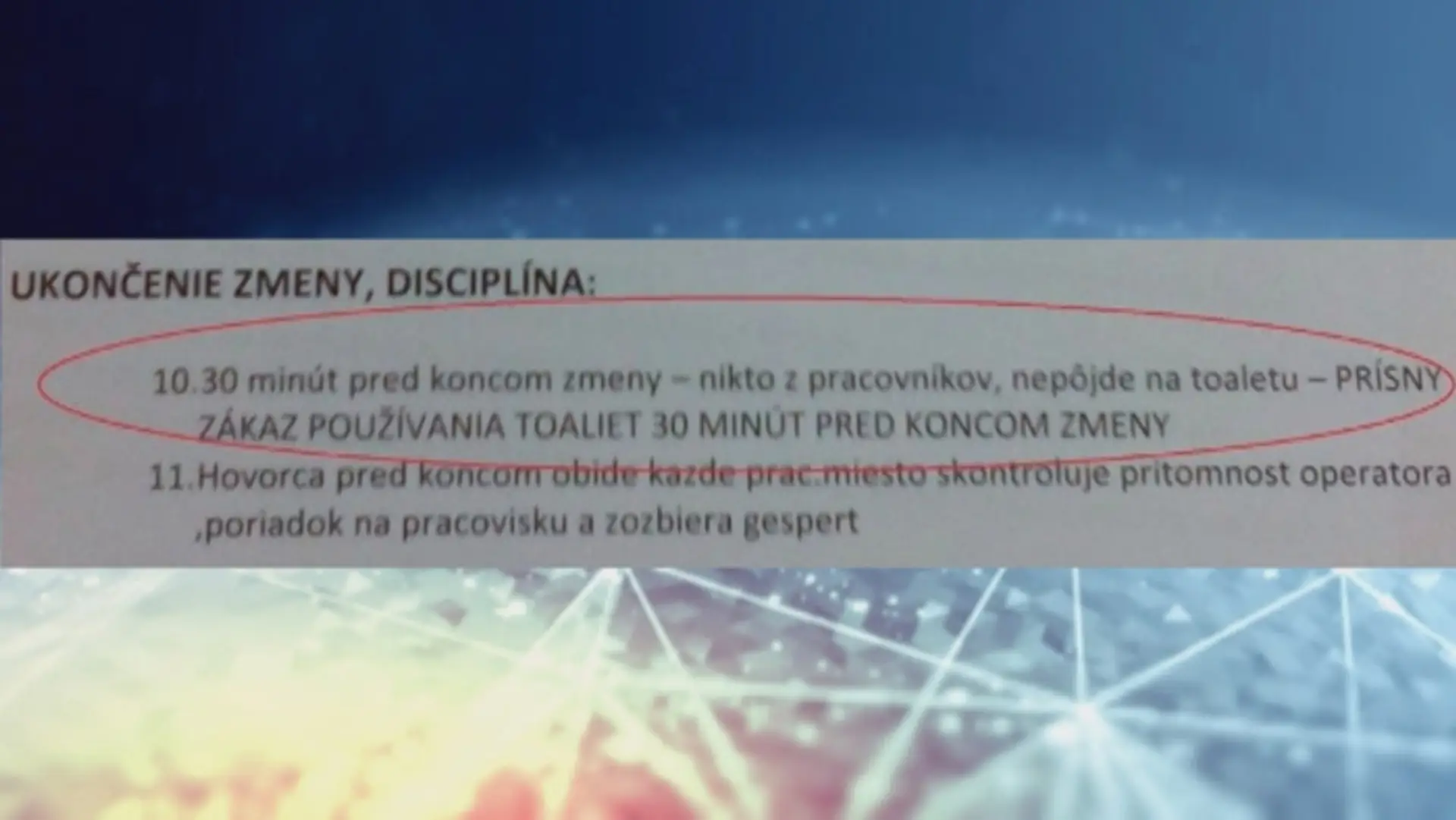 Zamestnanci michalovskej firmy majú takýto šokujúci zákaz.