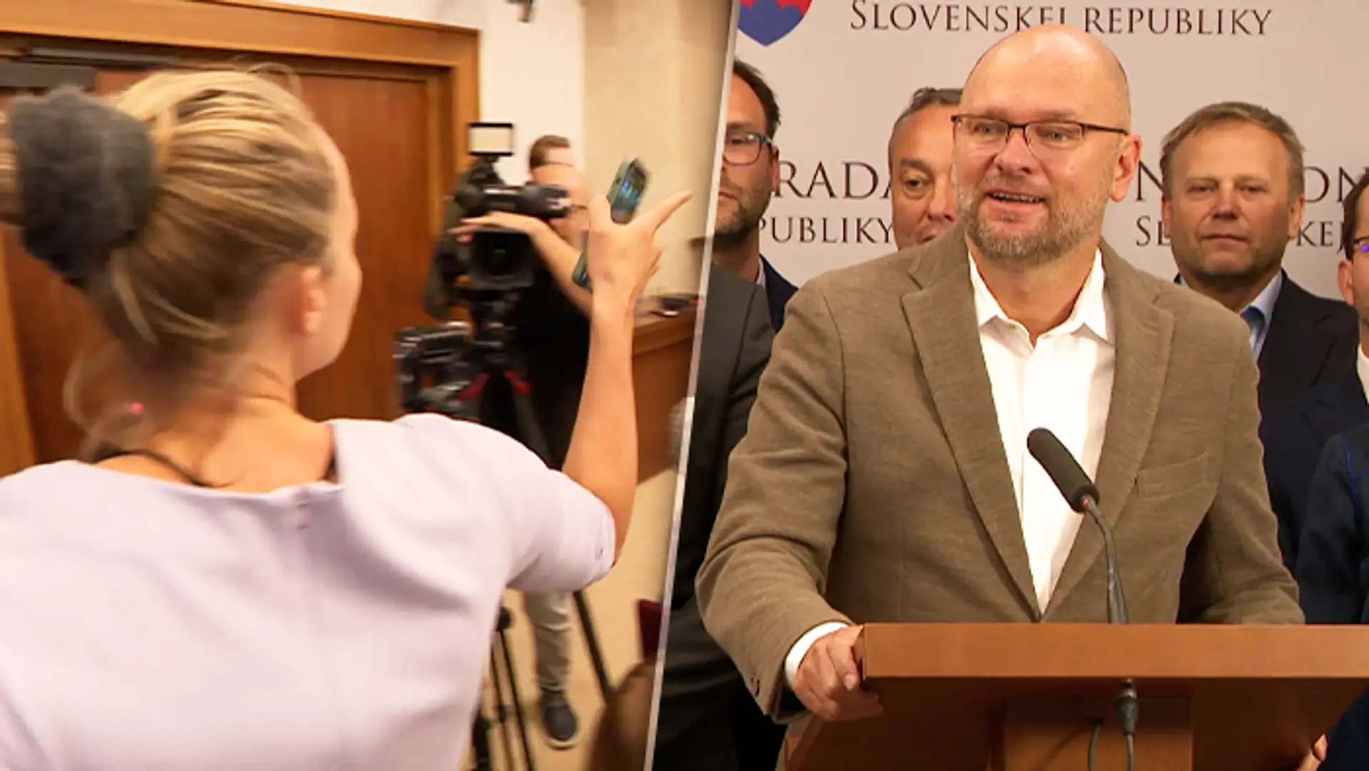 Romana Tabák na tlačovej konferencii SaS.