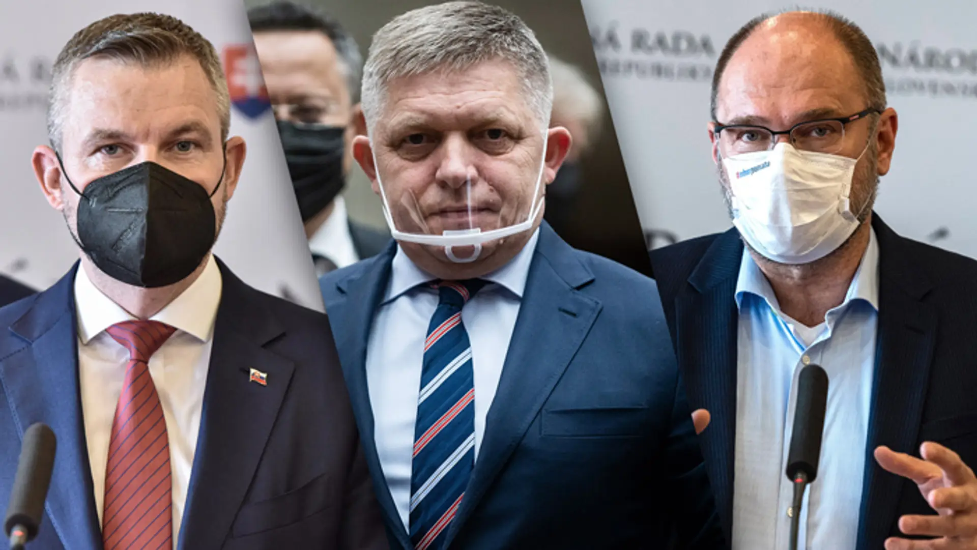 Peter Pellegrini, Robert Fico a Richard Sulík.