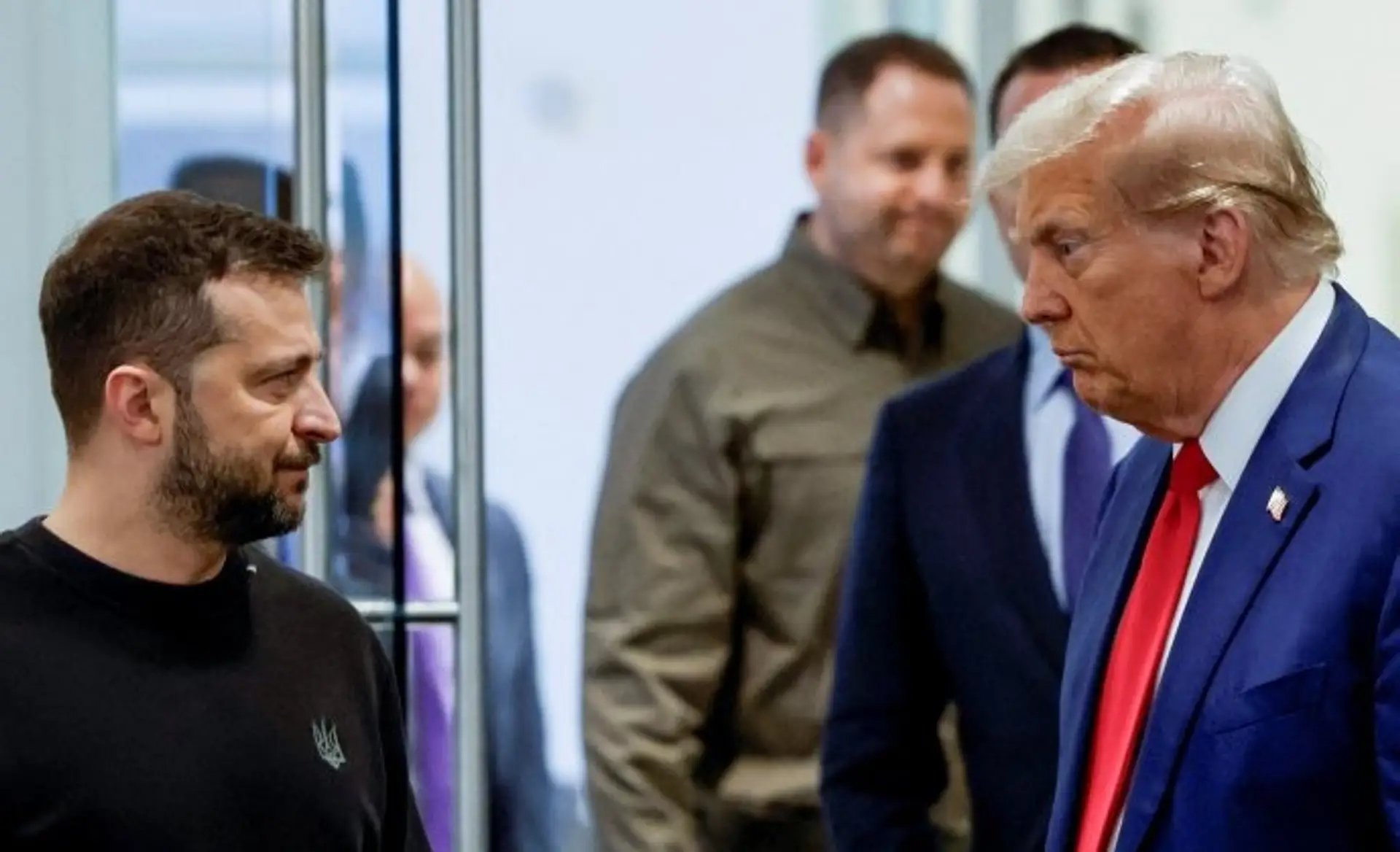 Volodymyr Zelenskyj a Donald Trump.