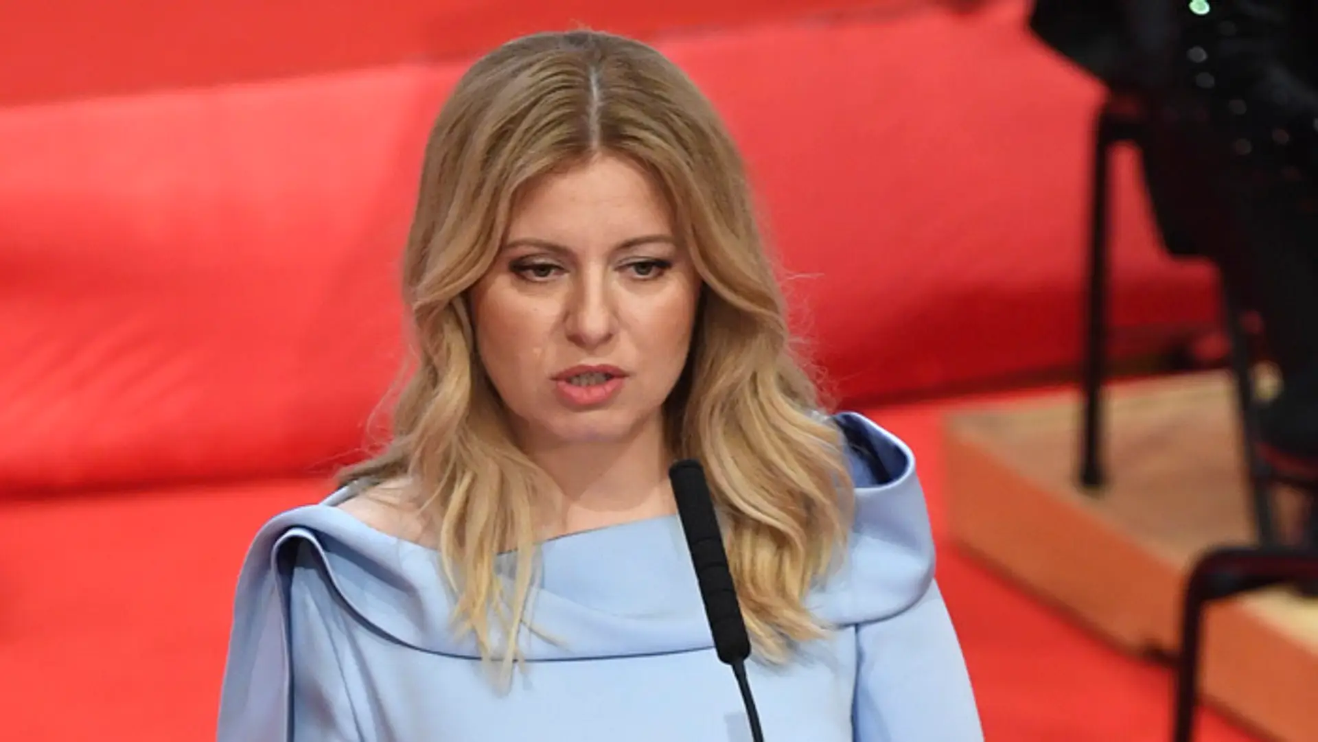 Prezidentka Zuzana Čaputová počas prejavu.