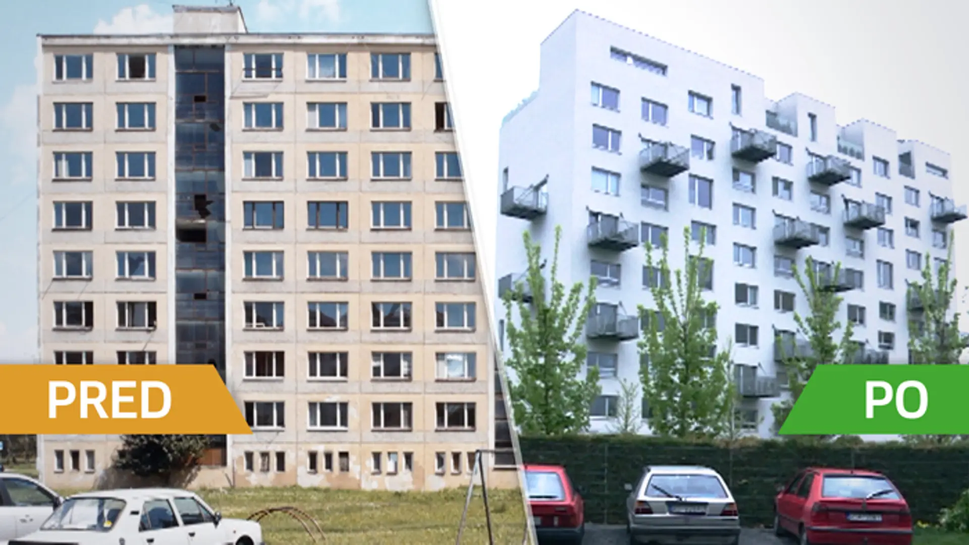 Panelák v Rimavskej Sobote, ktorý po rekonštrukcii ocenili odborníci.