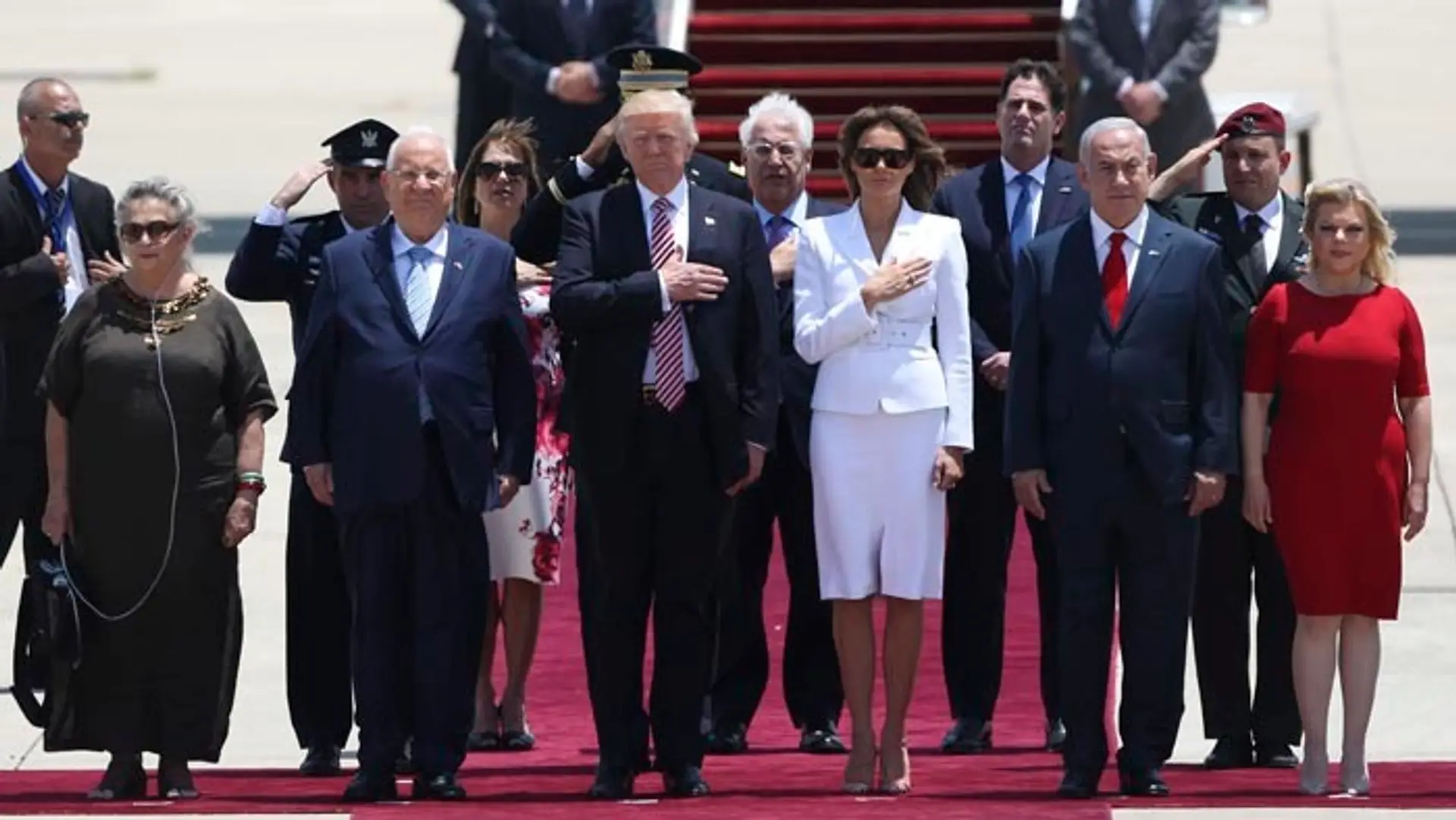 Trump pricestoval do Izraela.