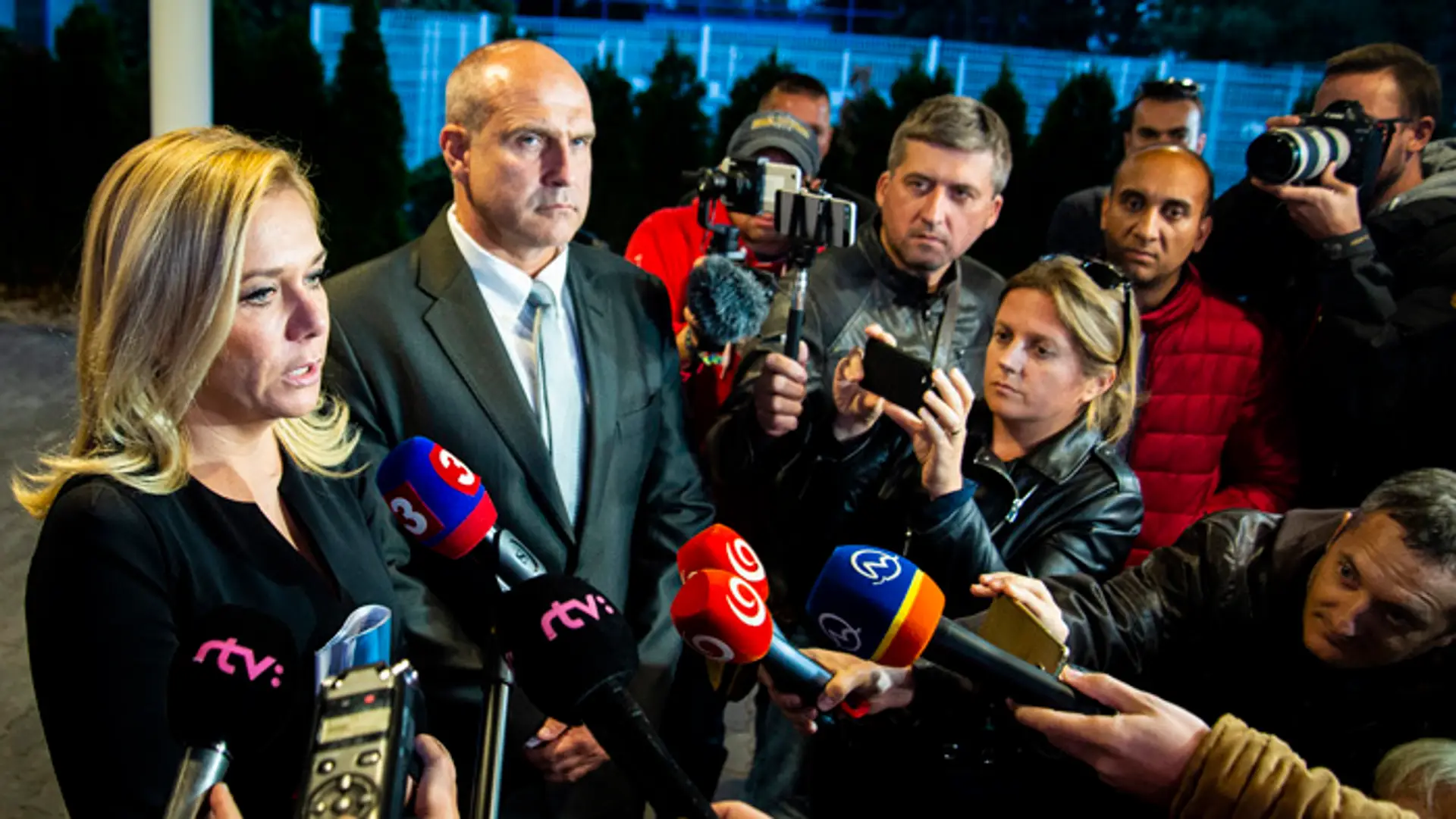 Ministerka vnútra Denisa Saková a prezident policajného zboru Milan Lučanský. 