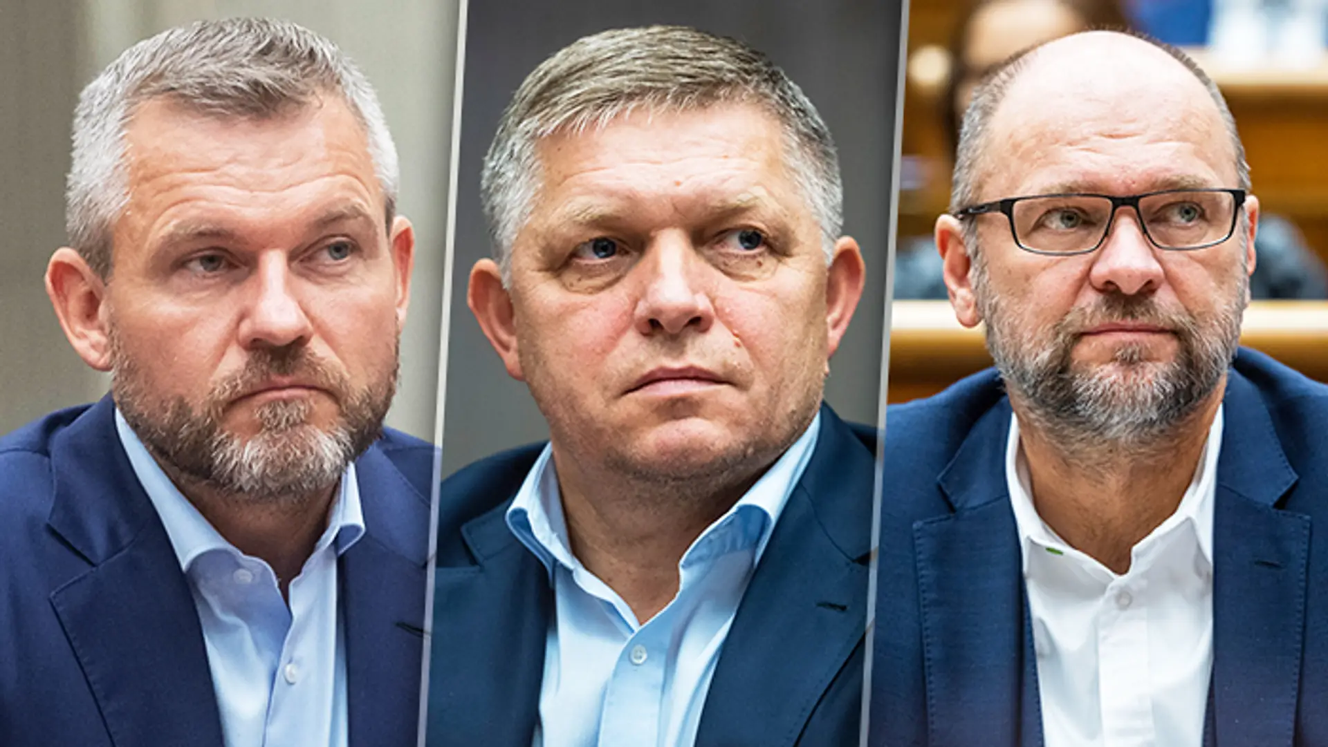 Peter Pellegrini, Robert Fico a Richard Sulík.