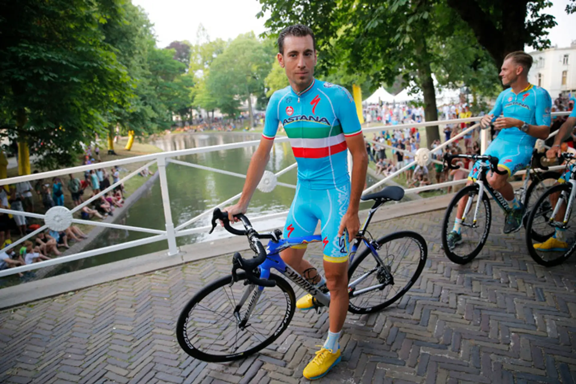 Líder tímu Astana Vincenzo Nibali.