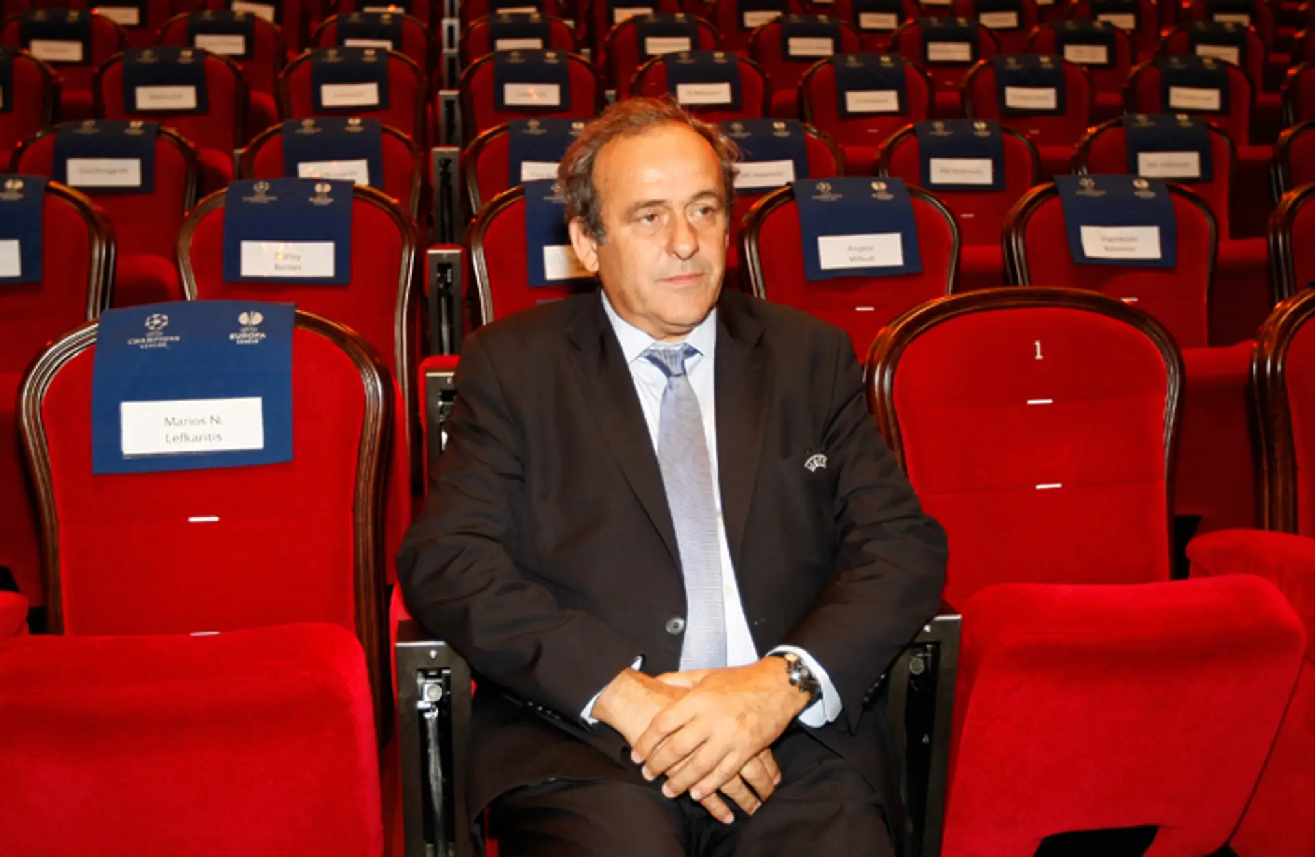 Prezident UEFA Michel Platini na archívnej snímke.