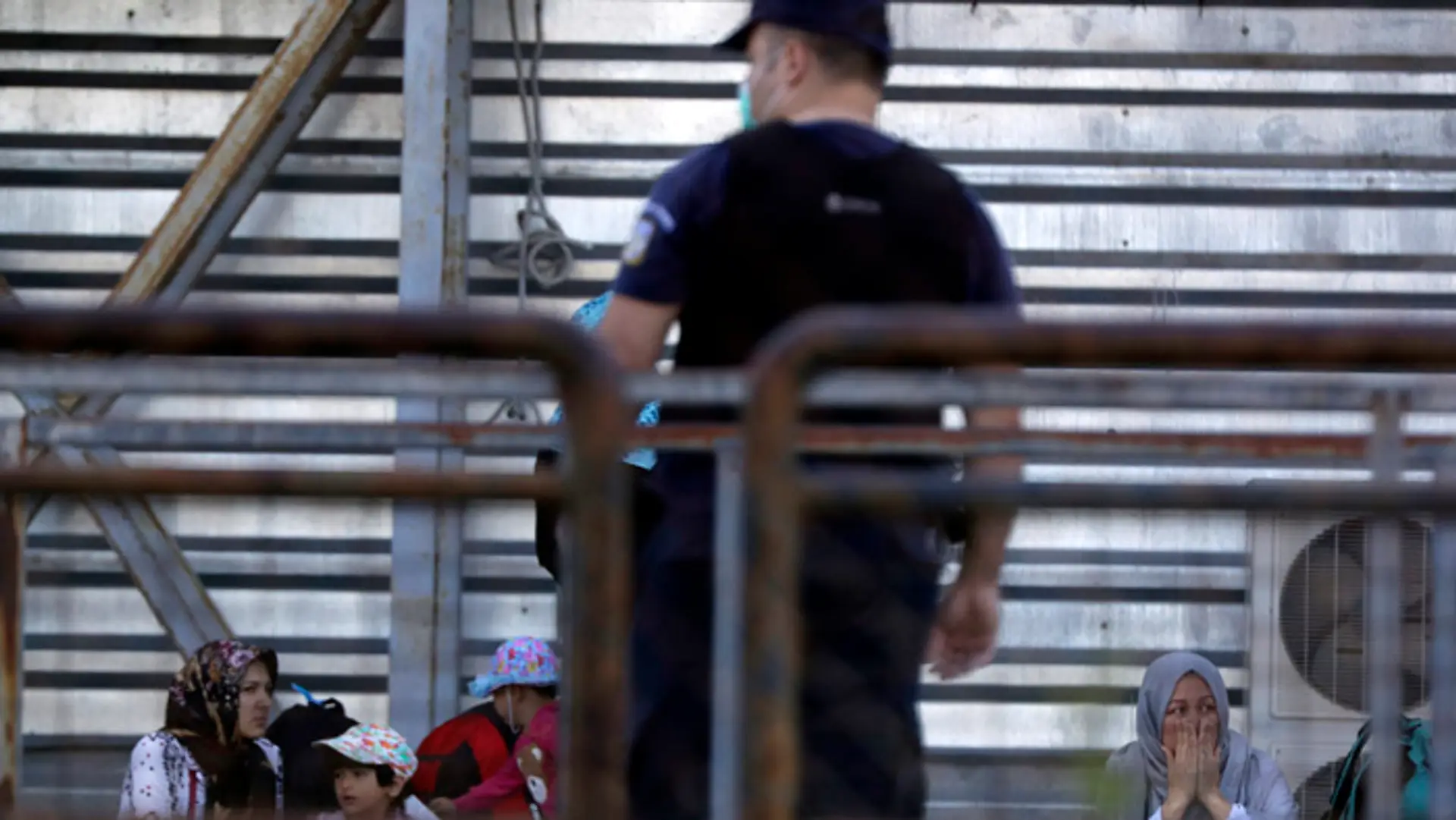 Migranti v Grécku.
