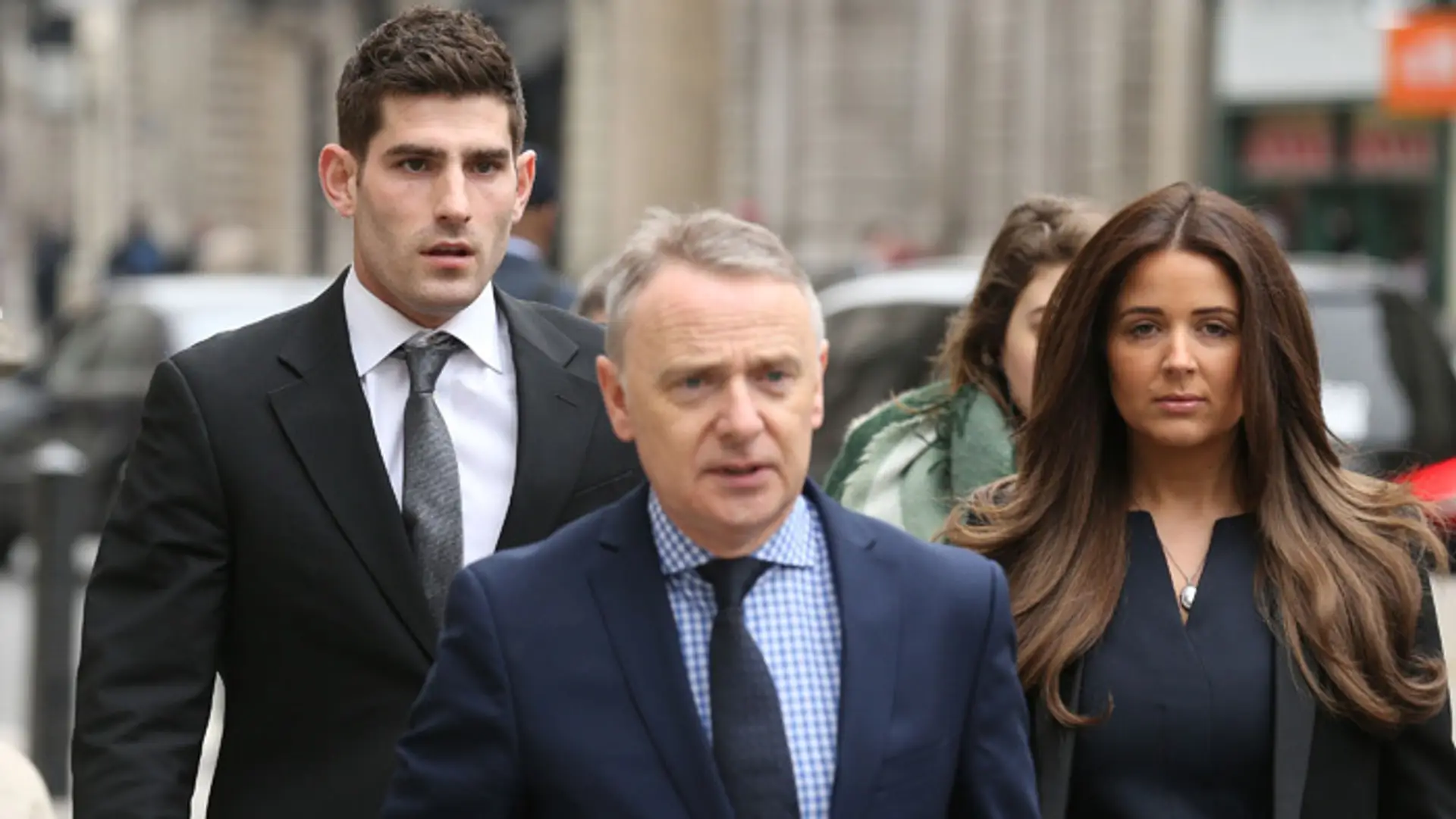 Ched Evans na archívnej snímke s partnerkou Natasha Masseyovou.