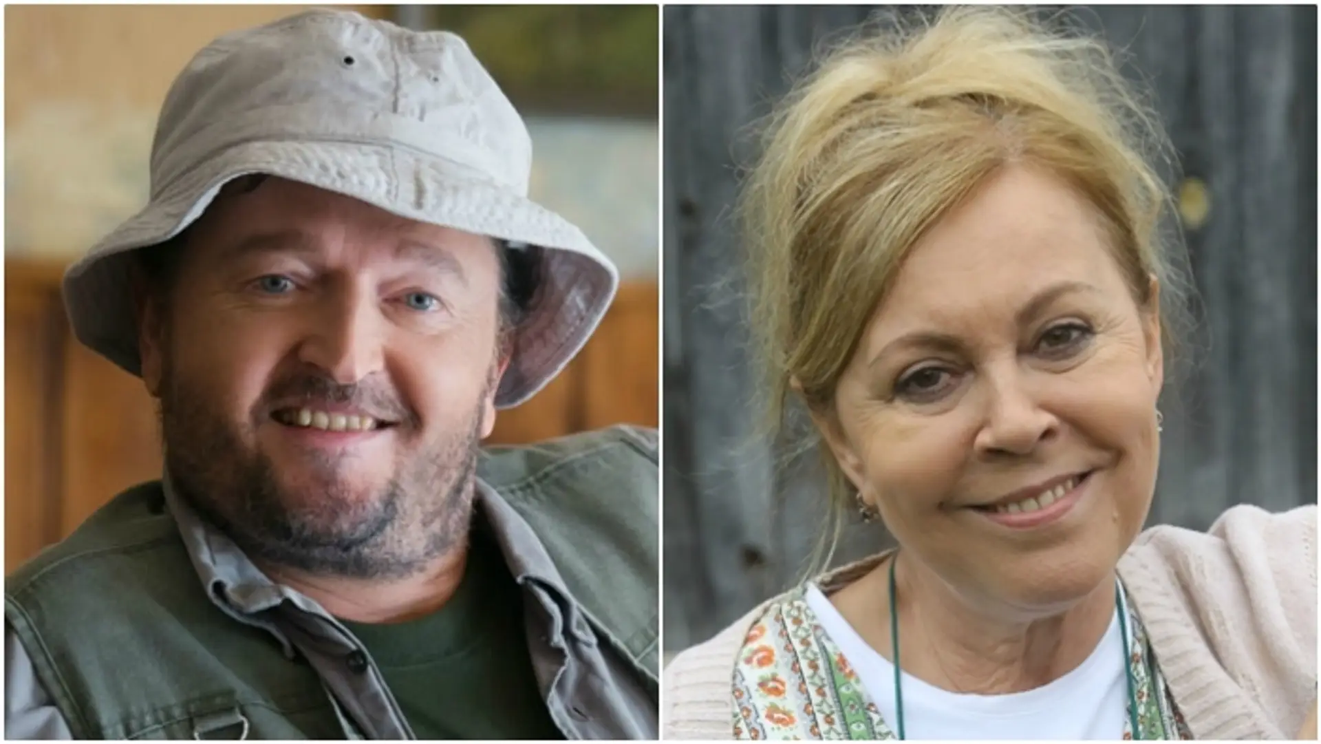 Peter Sklár so seriálovou sestrou Martou Sládečkovou