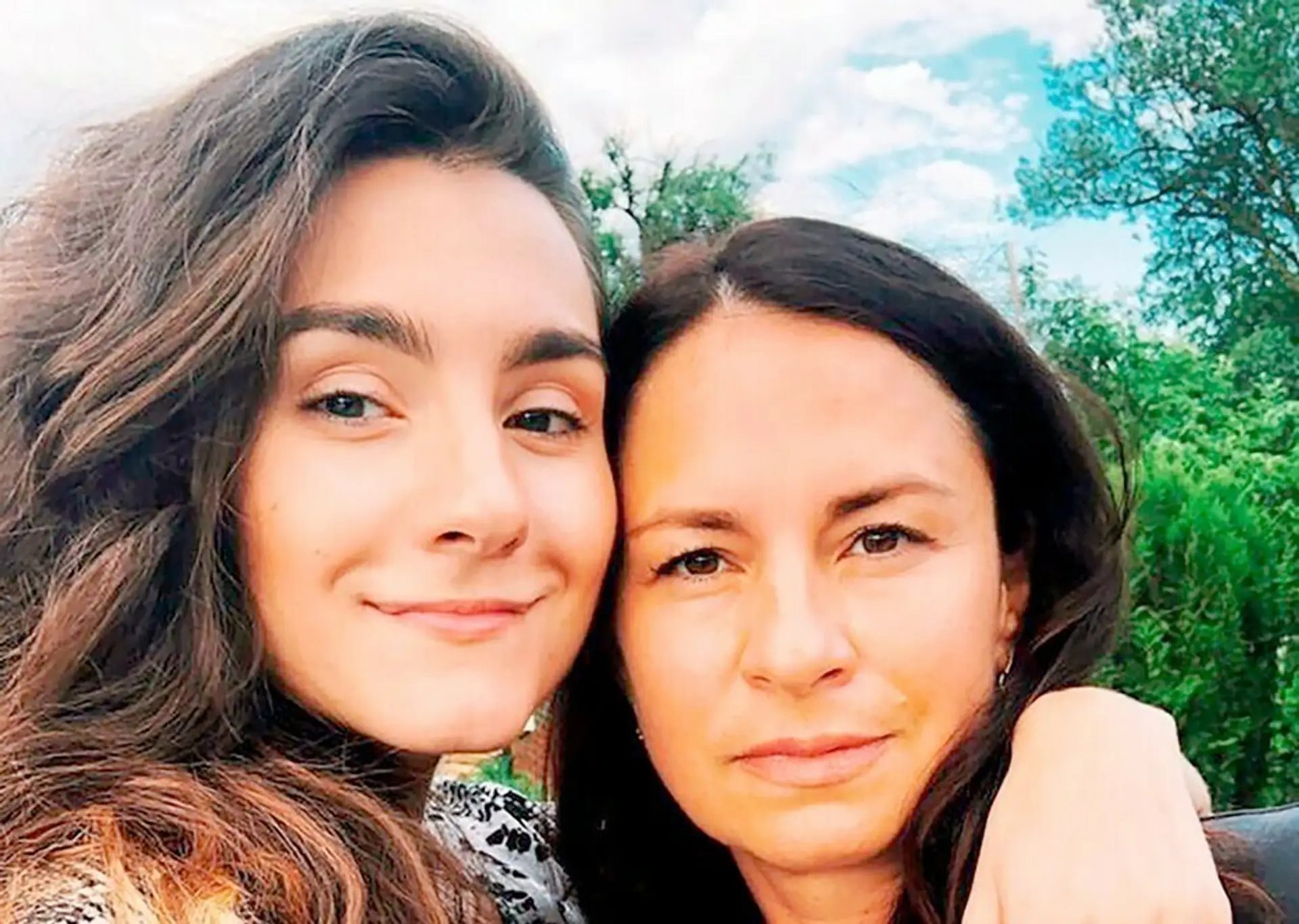 Študentka Sofia Sapegaová s matkou