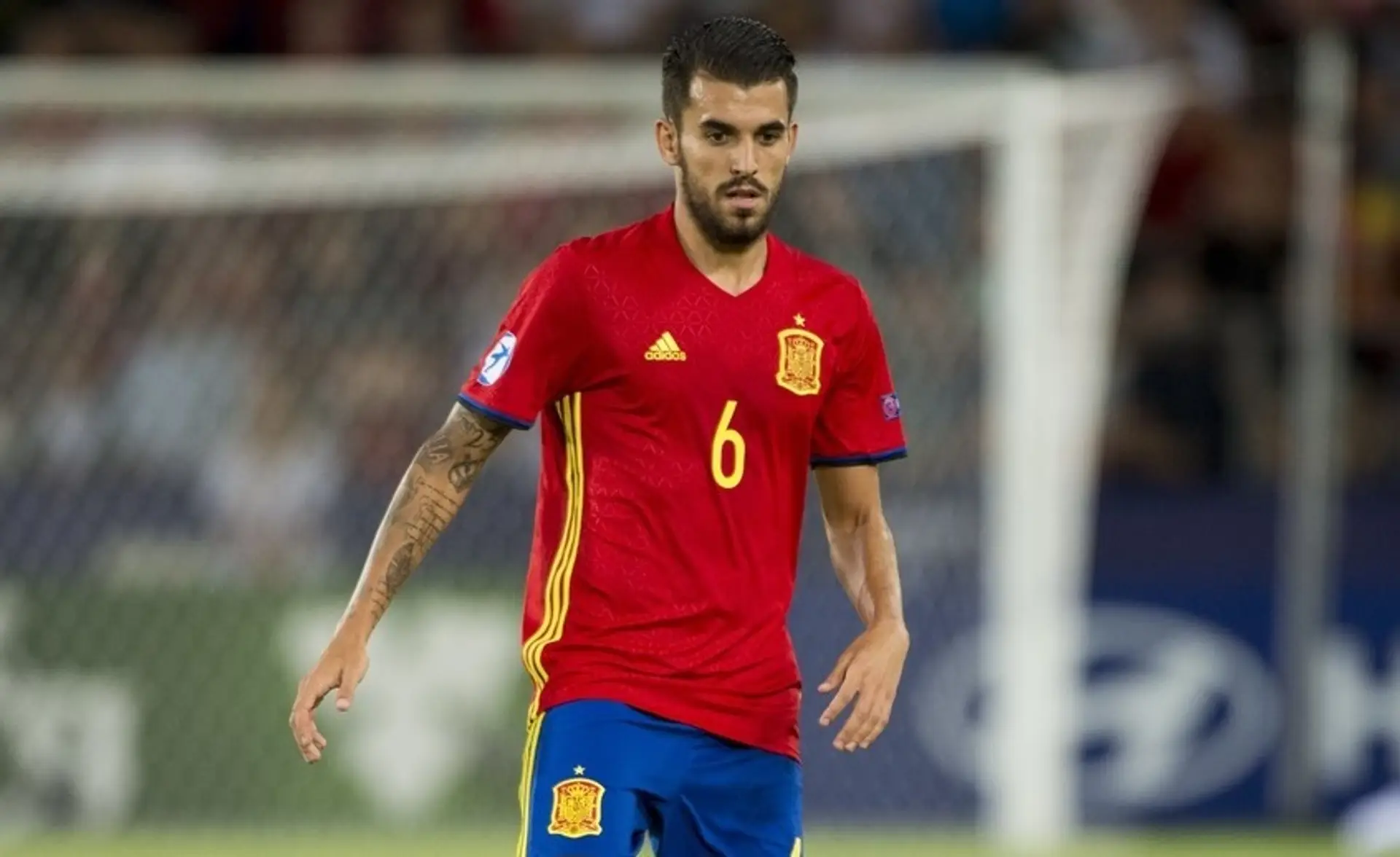 Dani Ceballos počas finálového zápasu ME U21 Španielsko - Nemecko.