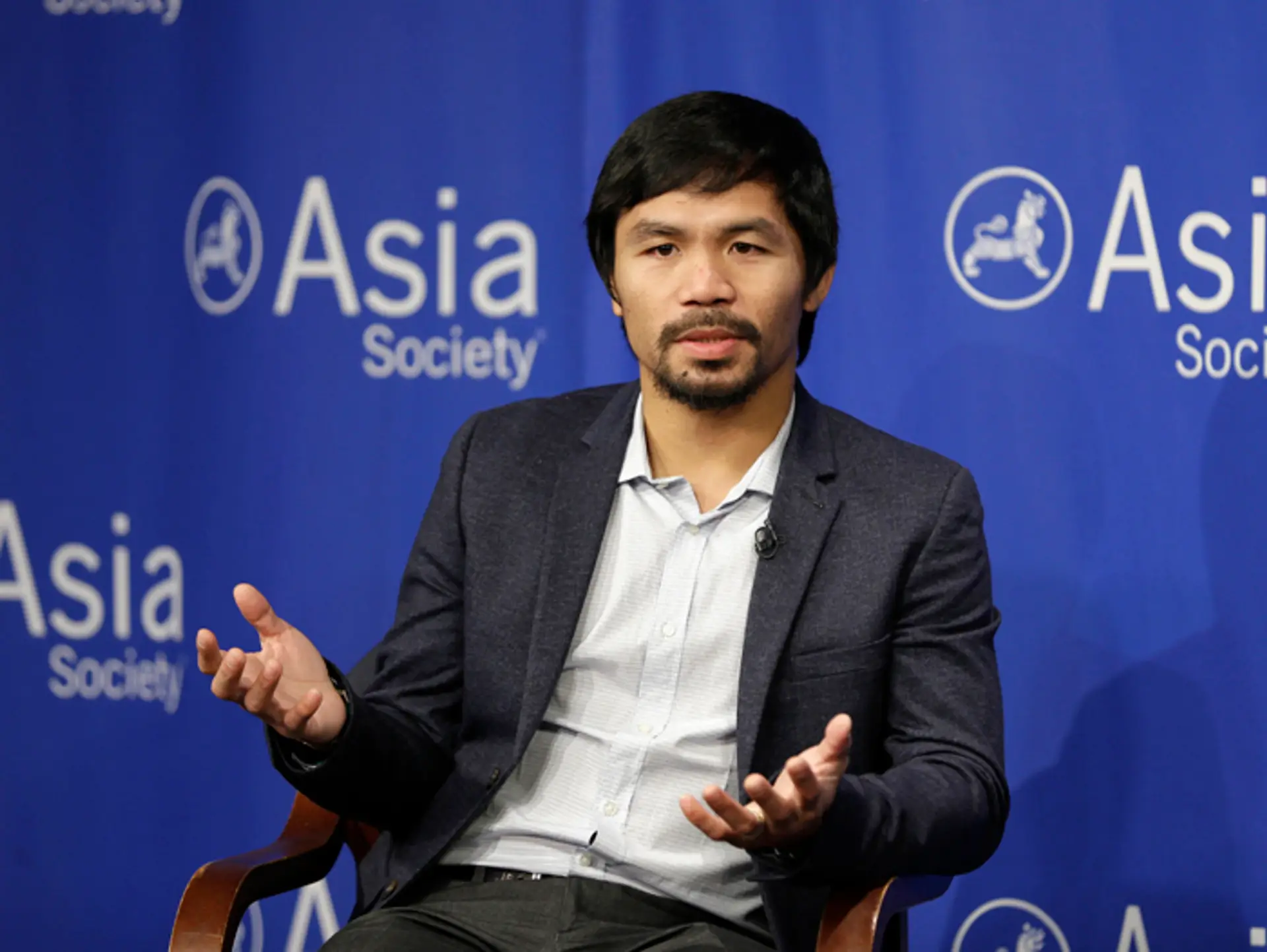Na archívnej snímke z 12. októbra 2015 filipínsky boxer Manny Pacquiao. 