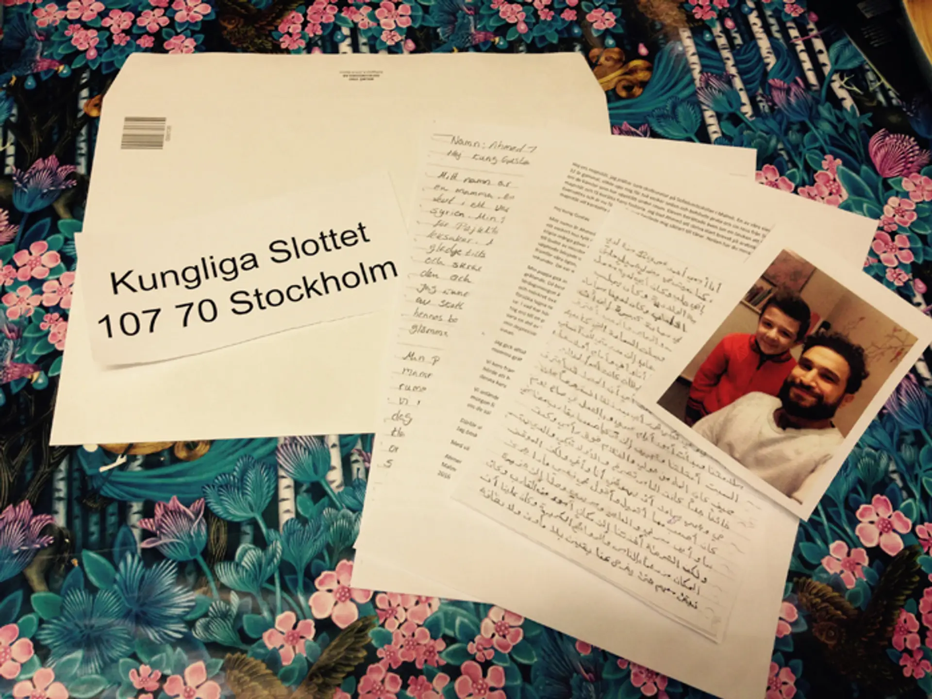 List 12-ročného Sýrčana, ktorý napísal švédskemu kráľovi Karolovi XVI. Gustávovi v Malmö