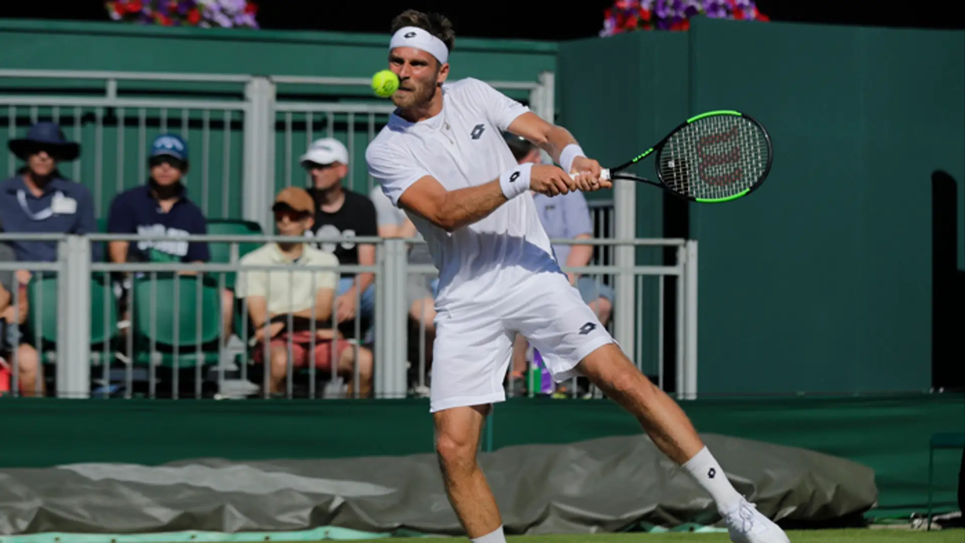Norbert Gombos na Wimbledone.