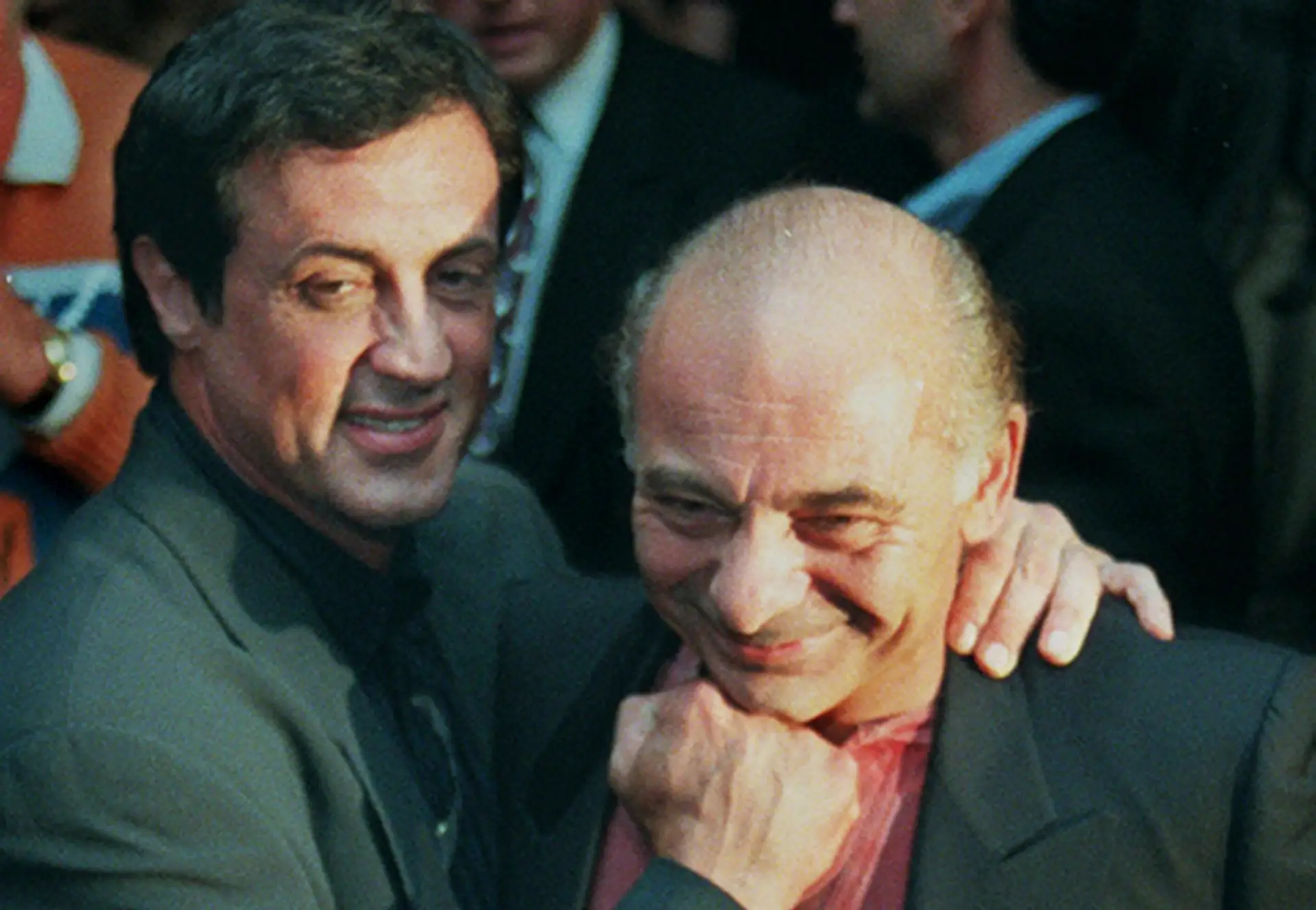 Na snimke Burt Young a Sylvester Stallone.