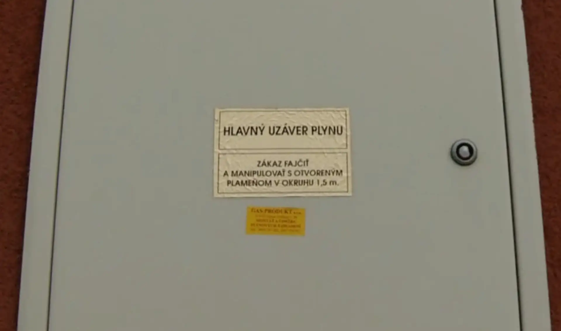Hlavný uzáver plynu