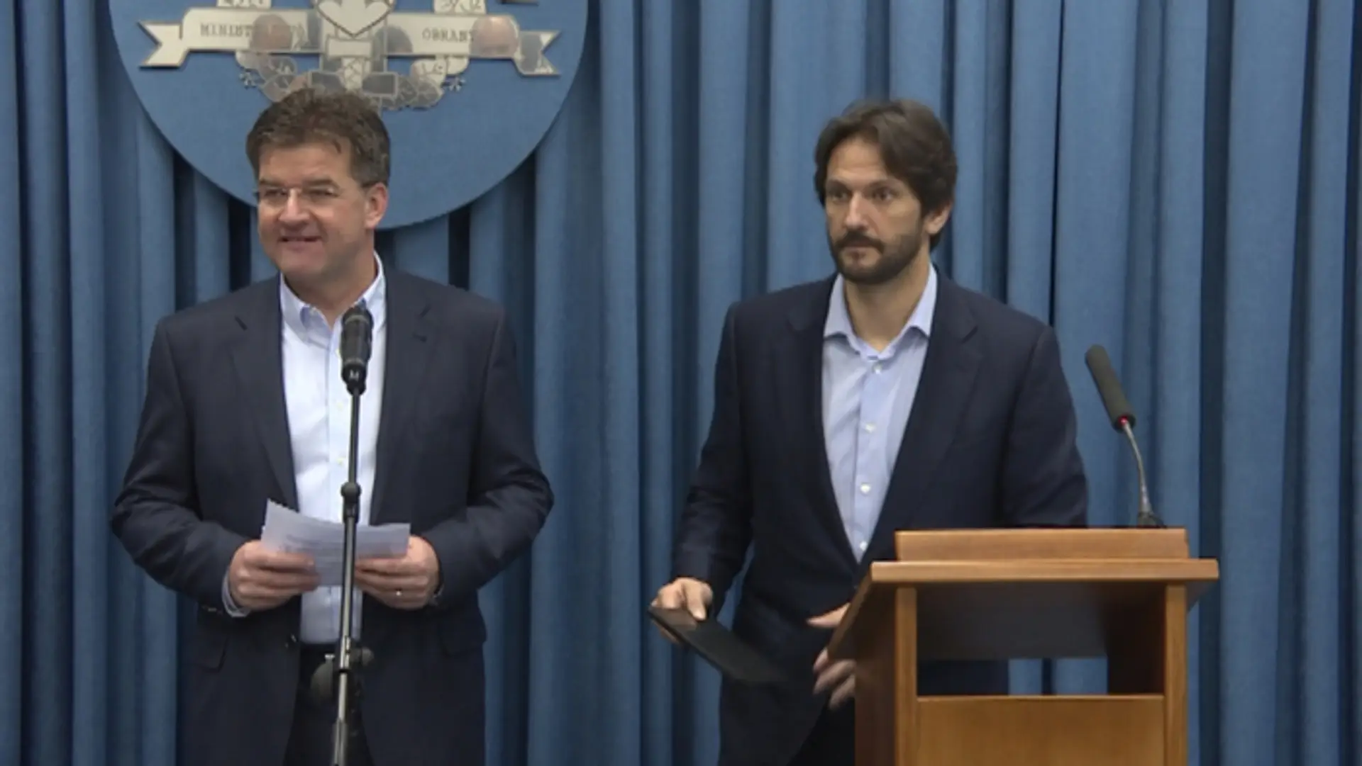 Ministeri Miroslav Lajčák a Robert Kaliňák.