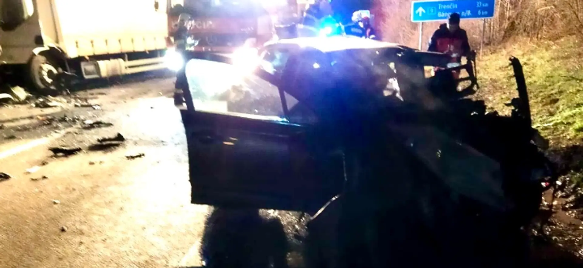 Smrteľná nehoda pred obcou Brezolupy.